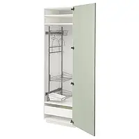 IKEA METOD / MAXIMERA(094.875.82), высокий/бытовой шкаф, белый/Стенсунд светло-зеленый