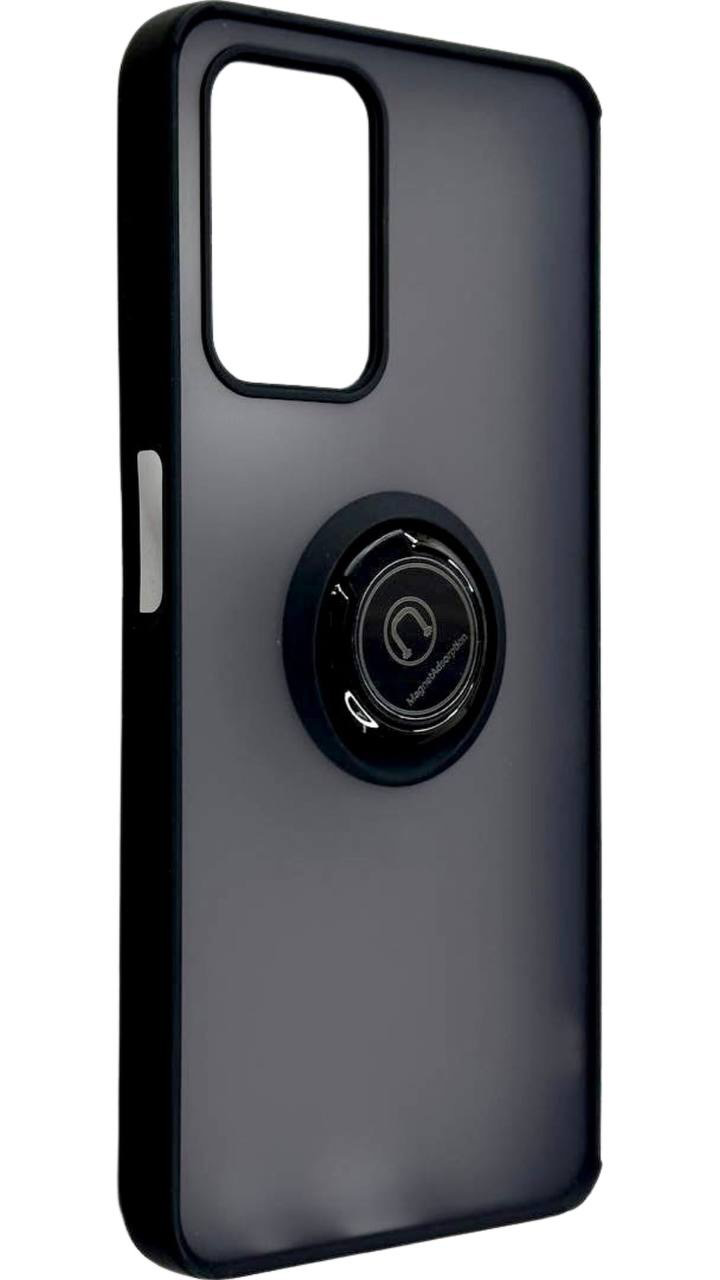 TPU чохол накладка Matte Ring Magnit для ZTE Blade A72 чорний