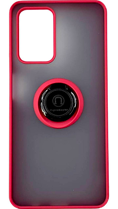 TPU чохол накладка Matte Ring Magnit для ZTE Blade A72 червоний, фото 3