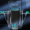 Автомобільний тримач із зарядкою безпровідний для телефону сенсорний на дефлектор автотримач Baseus 15W, фото 3