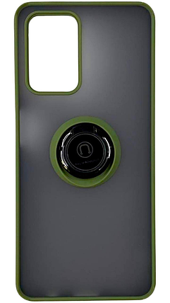 TPU чохол накладка Matte Ring Magnit для ZTE Blade A72 св.зелений, фото 3