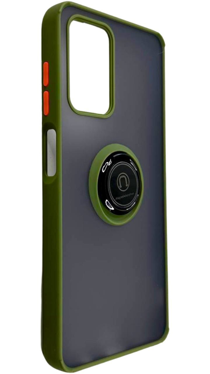 TPU чохол накладка Matte Ring Magnit для ZTE Blade A72 св.зелений