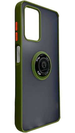 TPU чохол накладка Matte Ring Magnit для ZTE Blade A72 св.зелений, фото 1