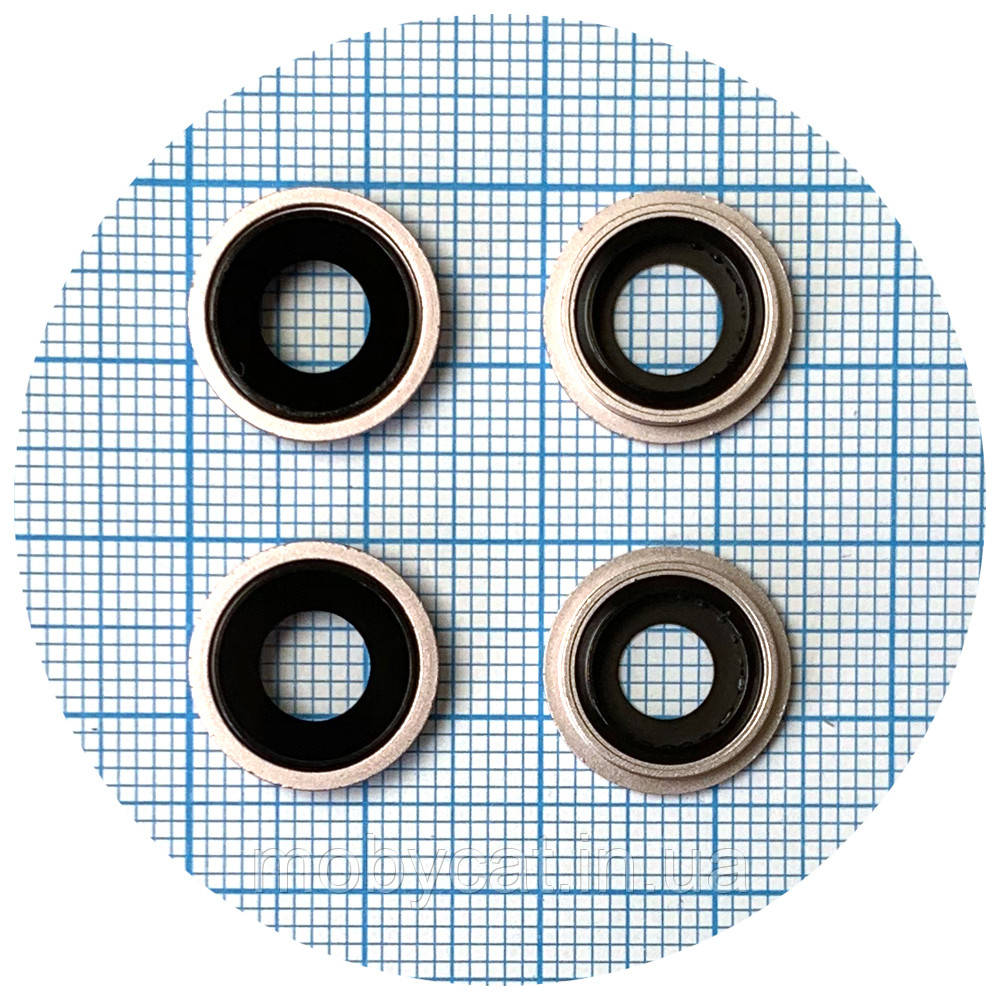 Скло камери Apple iPhone 13, iPhone 13 Mini (з рожевим кільцем - 2 шт), фото 1