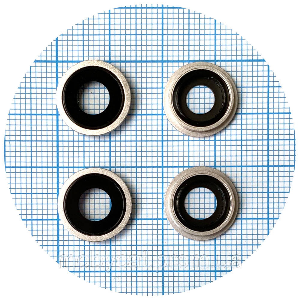 Скло камери Apple iPhone 13, iPhone 13 Mini (з білим кільцем - 2 шт), фото 1