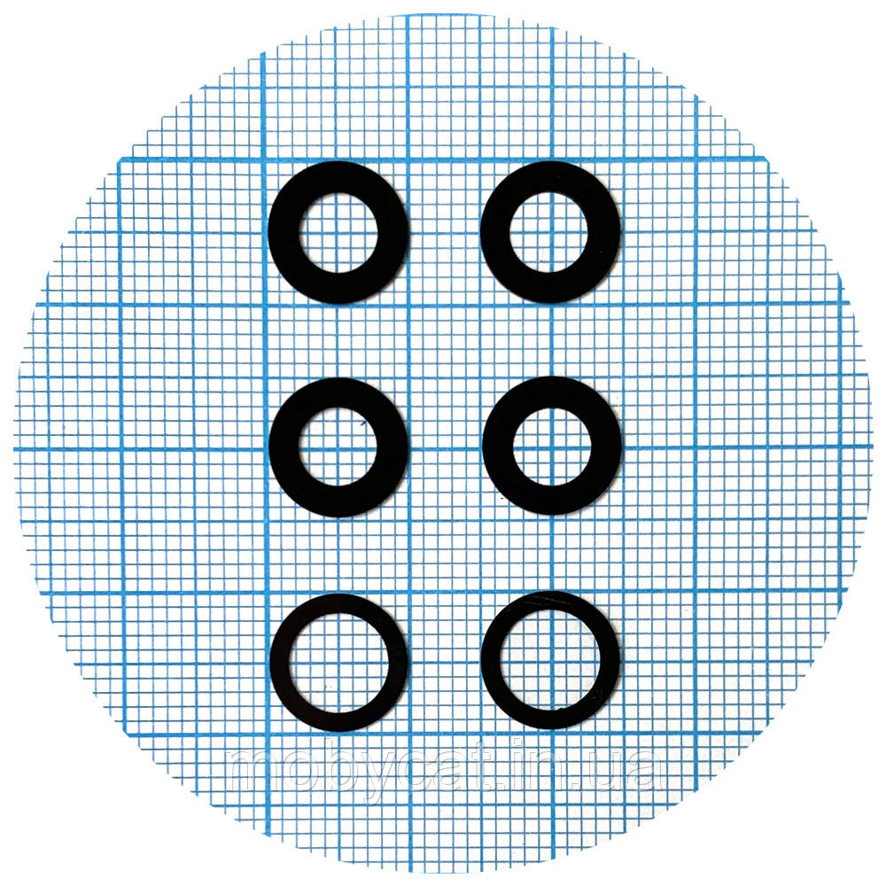 Скло камери Apple iPhone 12 Pro (чорне - 3 шт), фото 1