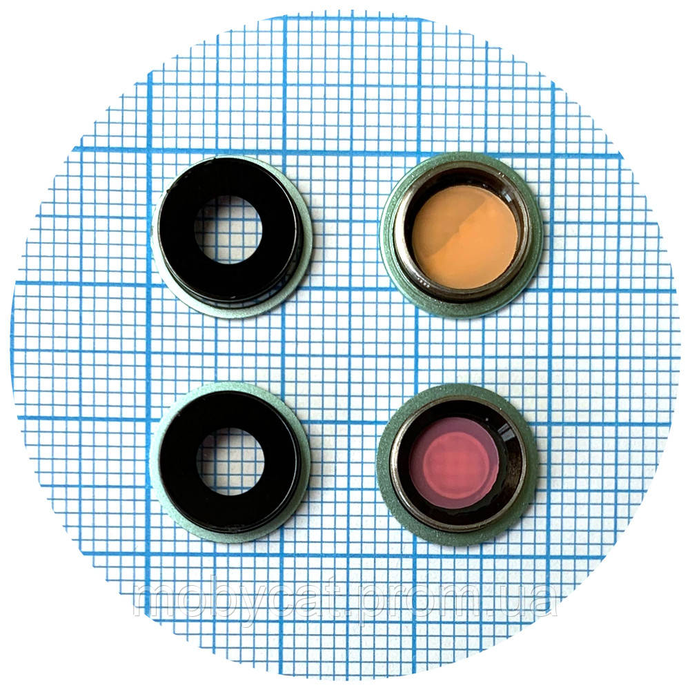 Скло камери Apple iPhone 11 (із зеленим кільцем - 2 шт), фото 1