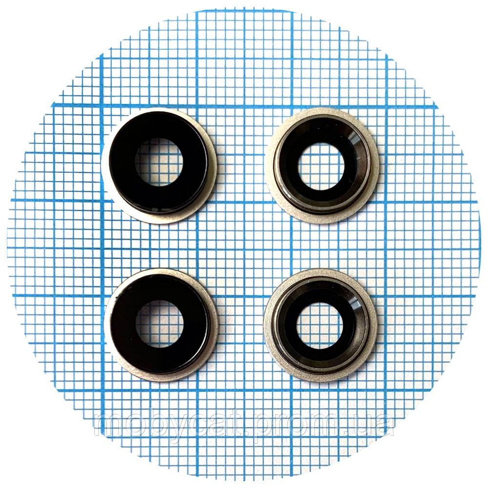 Скло камери Apple iPhone 11 (з білим кільцем - 2 шт), фото 1