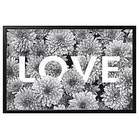 IKEA BJÖRKSTA(094.716.61), картина с рамкой, цветок любви/черный
