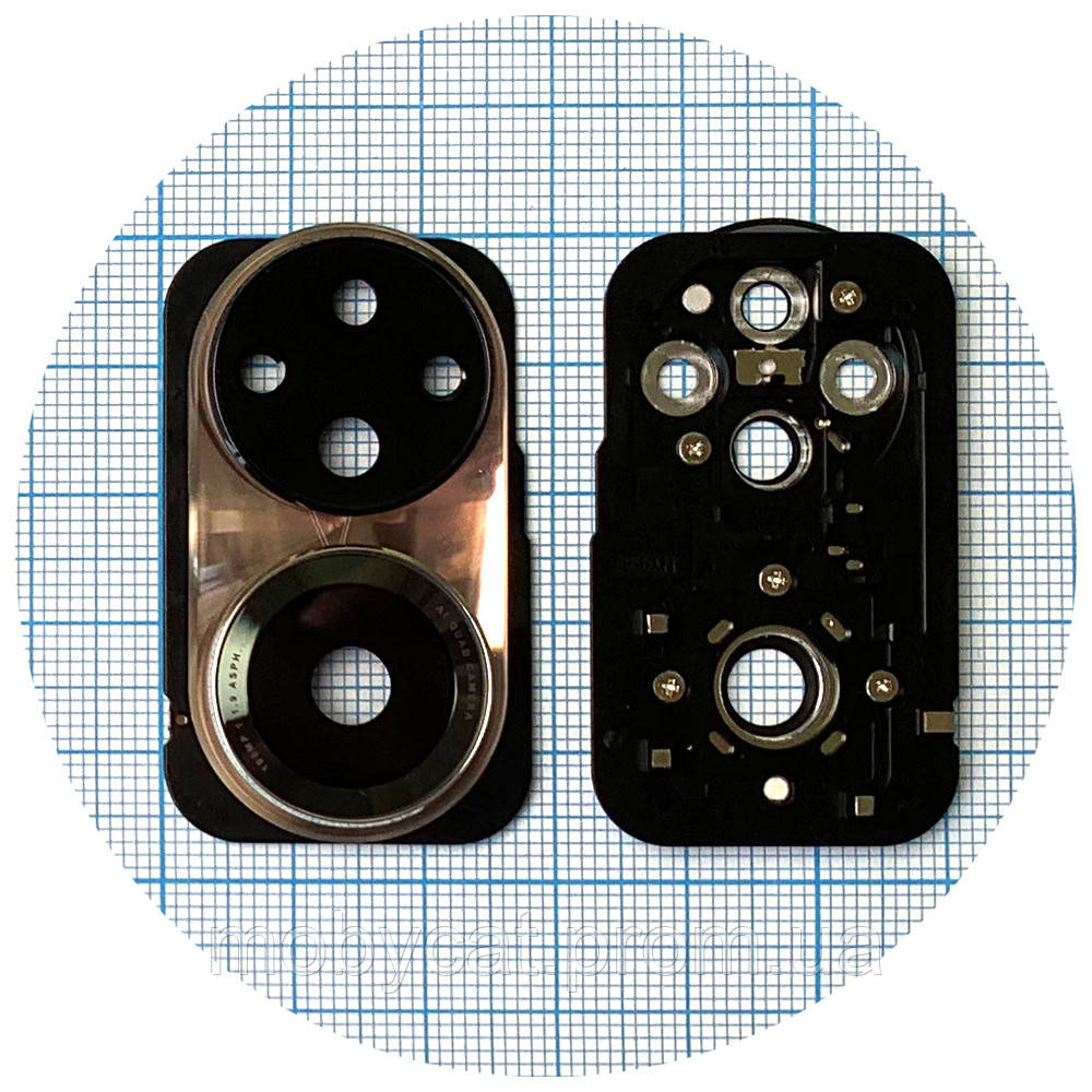 Скло камери Huawei Honor 50, Honor 50 Pro (із золотистою рамкою), фото 1