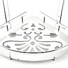 Полка  2-х ярусна кутова неіржавіюча сталь і алюміній HP NB-1036-2, фото 3