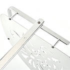 Полка  2-х ярусна кутова неіржавіюча сталь і алюміній HP NB-1036-2, фото 4