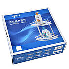 Полка  2-х ярусна кутова неіржавіюча сталь і алюміній HP NB-1036-2, фото 6