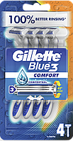 Бритви одноразові чоловічі Gillette Blue 3 Comfort 4 шт (7702018489817)