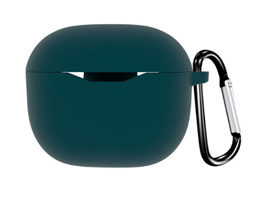 Силіконовий чохол із карабіном для JBL Tune 215 зелений