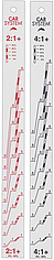 Лінійка для вимішування фарб Car System 2:1/4:1