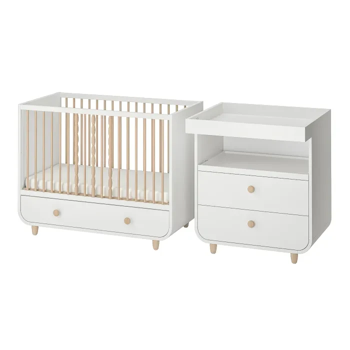 IKEA MYLLRA(895.061.24), Комплект дитячих меблів з 2 предметів, білий
