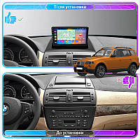 Lb Андроид магнитола штатная для BMW X3 I (E83) Рестайлинг 2006-2010 экран 9" 2/32Gb CarPlay 4G Wi-Fi GPS