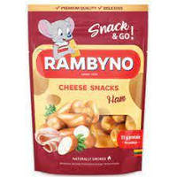 СИР КОВБАСКИ RAMBYNO SNACK З ШИНКОЮ 75Г