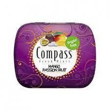 Льодяники манго-маракуйя без цукру Compass Mango Passion Fruit 14 г