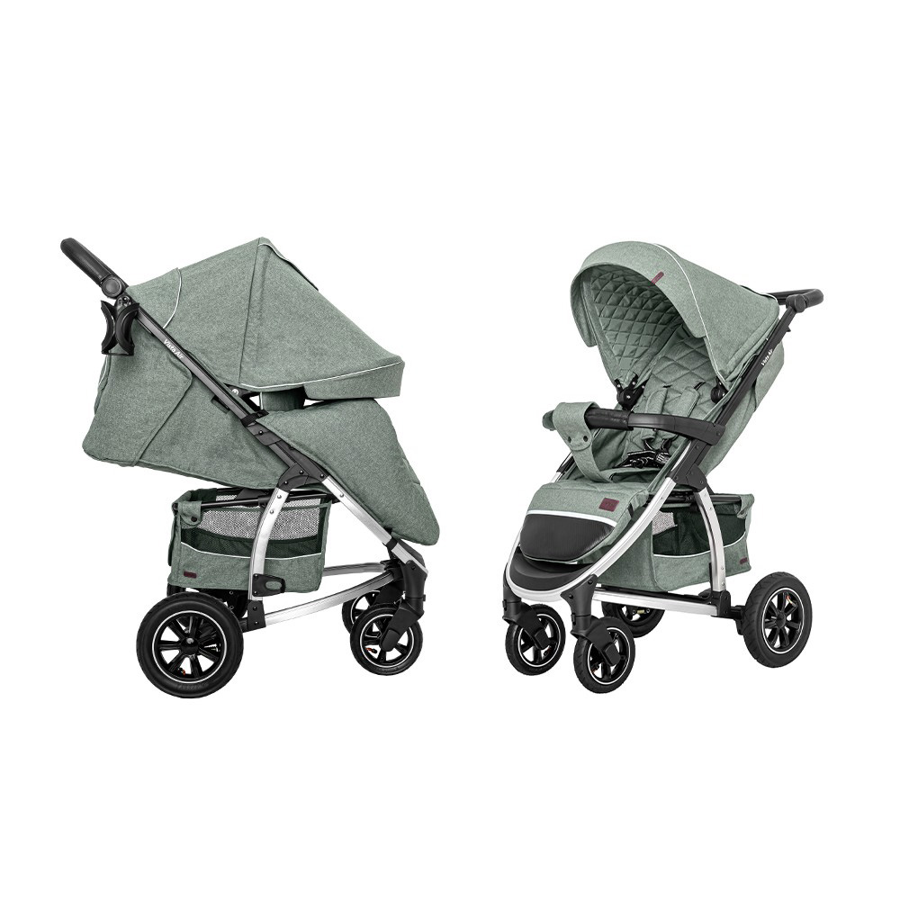 Коляска прогулянкова, візочок, Carrello Vista CRL-5511 Olive Green, оливкова, Карелло Віста, до22кг, надувні колеса