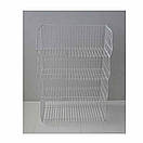 Кошик 260х700х390мм білий Стелаж сітчастий з кошиків, металевий підлоговий для торгівлі, фото 7