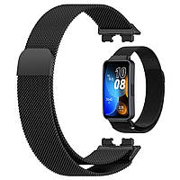 Магнітний ремінець Milanese Loop для Huawei Band 8 (ASK-B19) | HMU | 19 мм | чорний