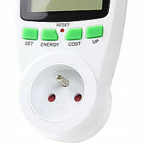 Розетка-лічильник електроенергії Mar-pol 16 А M90150 побутовий ваттметр, фото 3