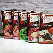 Шоколад Torras без цукру в асортименті 75 грам