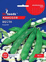 Квасоля Веста кущова на сухе зерно, упаковка 15 г