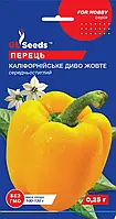 Перець Каліфорнійське Диво жовте високоврожайний середньостиглий, упаковка 0,25г