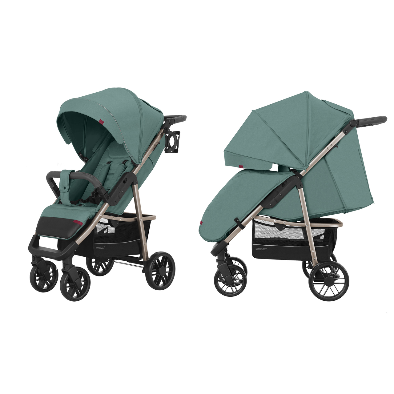 Коляска прогулянкова, візочок Carrello Echo CRL-8508 Rhino Gray, світло-сіра, Карелло Ечо, до 22 кг, UPF 50+, фото 1