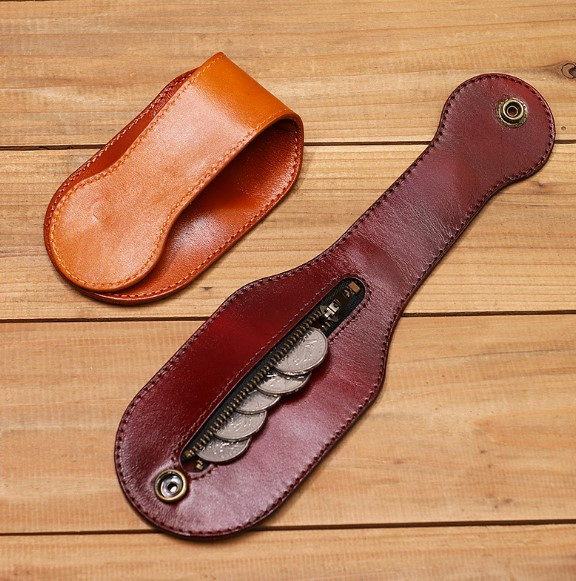 Слеппер кошелек монетниця з натуральної шкіри. Слепер шкіряний для ...