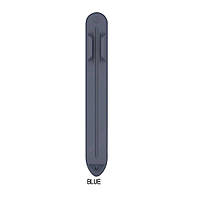 Магнитный клеящийся силиконовый держатель для стилуса Apple Pencil 1st / 2nd Синий