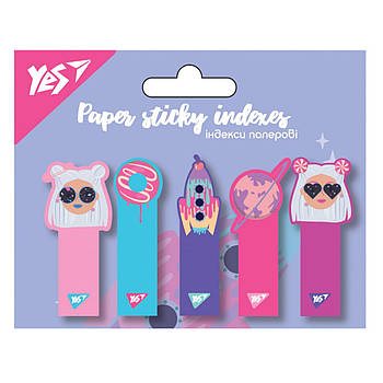 Закладки-індекси липкі паперові 15х50 100арк (5*20) Yes Cosmic Girl 170306