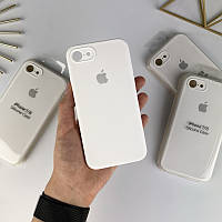 Силиконовый чехол с квадратными бортами на iPhone 7 / 8 / SE 2020 White (9)