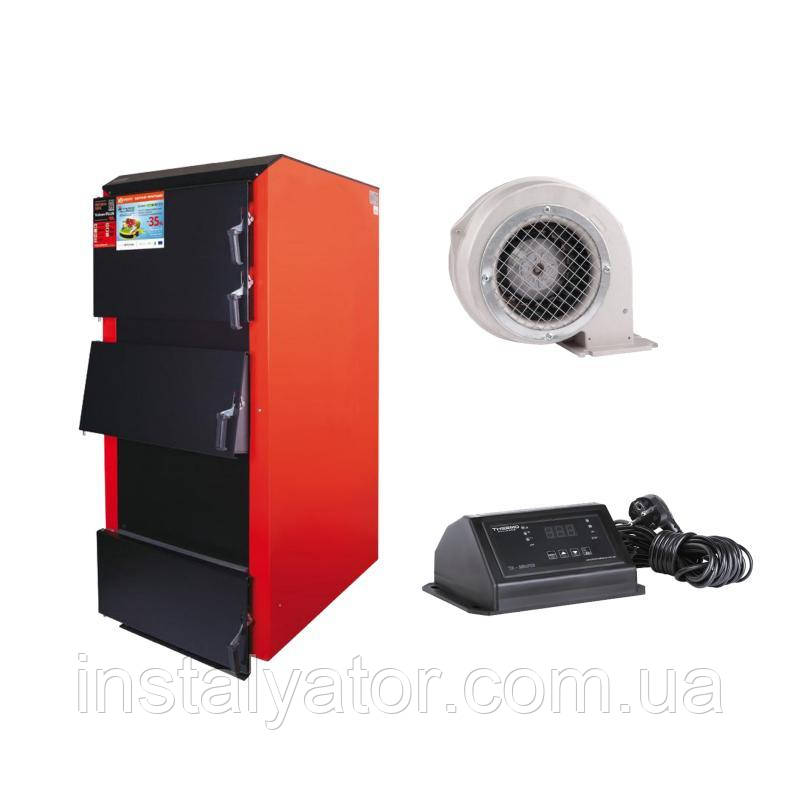 Thermo Alliance Vulcan Plus V 3.0 Котел твердопаливний сталевий VPSFW 100 + Вентилятор котла від 60 до 70 кВт,