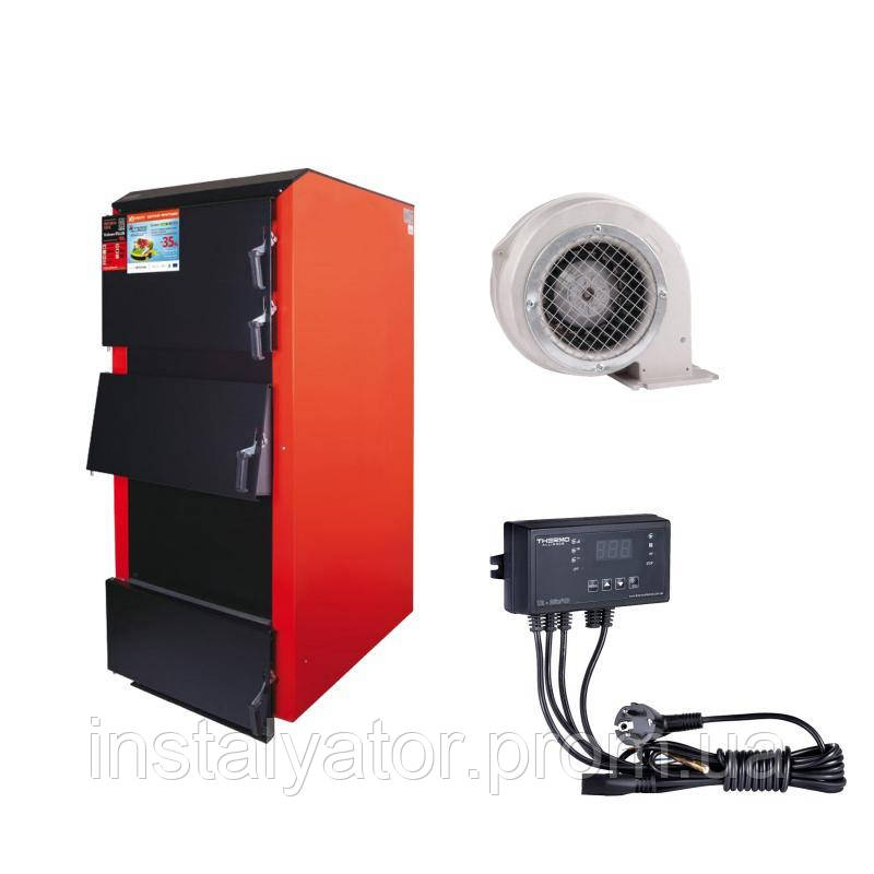 Thermo Alliance Vulcan Plus V 3.0 Котел твердопаливний сталевий VPSFW 100 + Вентилятор котла від 60 до 70 кВт,