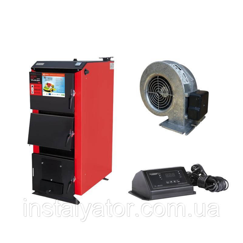 Thermo Alliance Vulcan V 3.0 Котел твердопаливний сталевий SF 40 + Вентилятор котла до 40 кВт, "M Plus M" +, фото 1