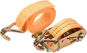 Пас для кріплення багажу з тріщаткою VOREL : сила натягу- 1000/2000 daN, 2 м х 38 мм[12]