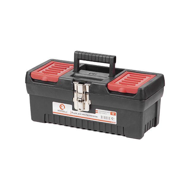 Ящик для інструментів з металевими замками 13", 330*177*135 мм INTERTOOL BX-1013