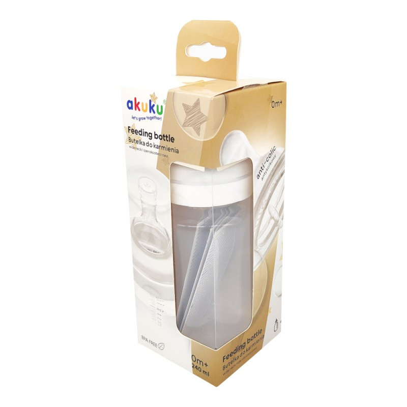 Пляшечка з широким горлом, 240 мл Akuku A0107