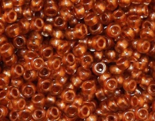Бісер 10/0, No18983 матовий ,блисчкучий коричневий світлий, тертий (пач.50 грамів), фото 1