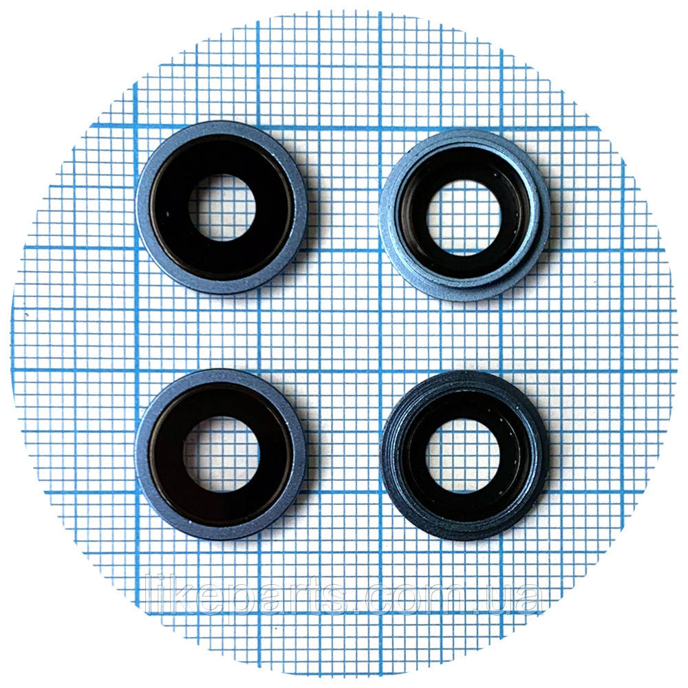 Скло камери Apple iPhone 13, iPhone 13 Mini (з синім кільцем - 2 шт), фото 1