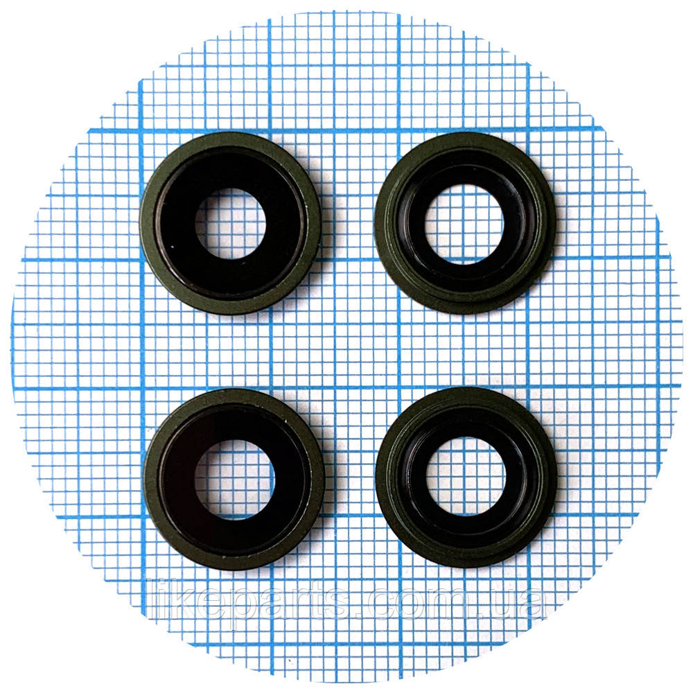 Скло камери Apple iPhone 13, iPhone 13 Mini (із зеленим кільцем - 2 шт), фото 1