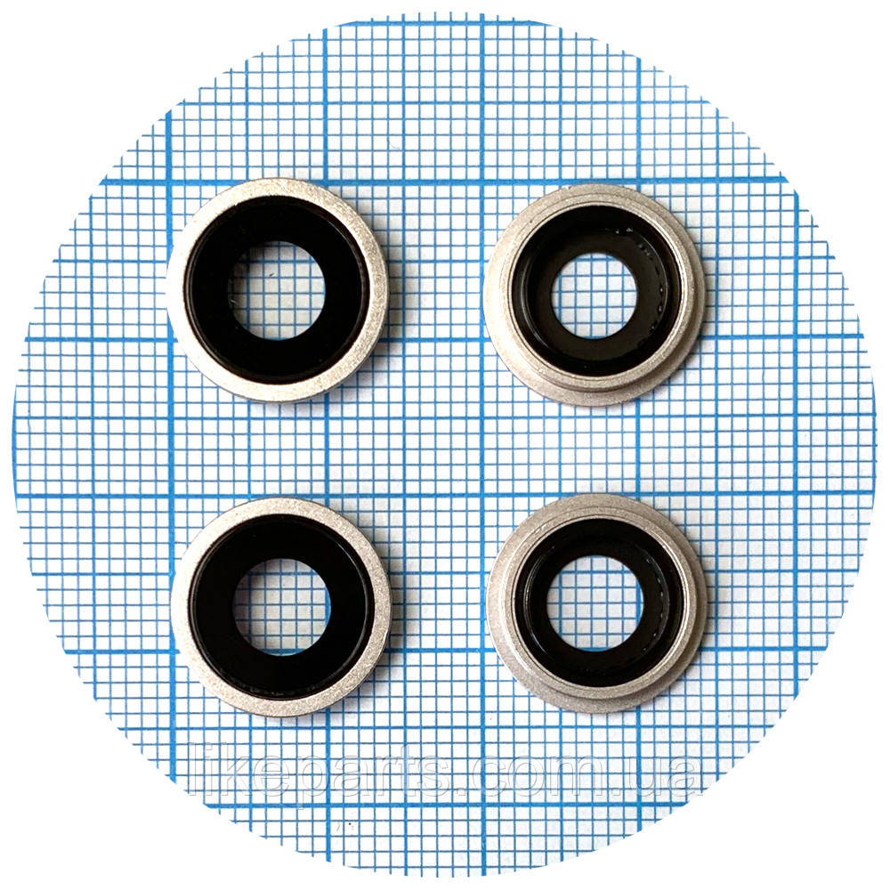 Скло камери Apple iPhone 13, iPhone 13 Mini (з білим кільцем - 2 шт), фото 1