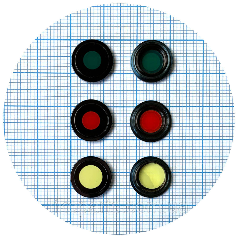 Скло камери Apple iPhone 12 Pro (з синім кільцем - 3 шт), фото 1