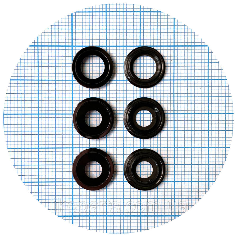 Скло камери Apple iPhone 11 Pro, iPhone 11 Pro Max (з сірим кільцем - 3 шт), фото 1