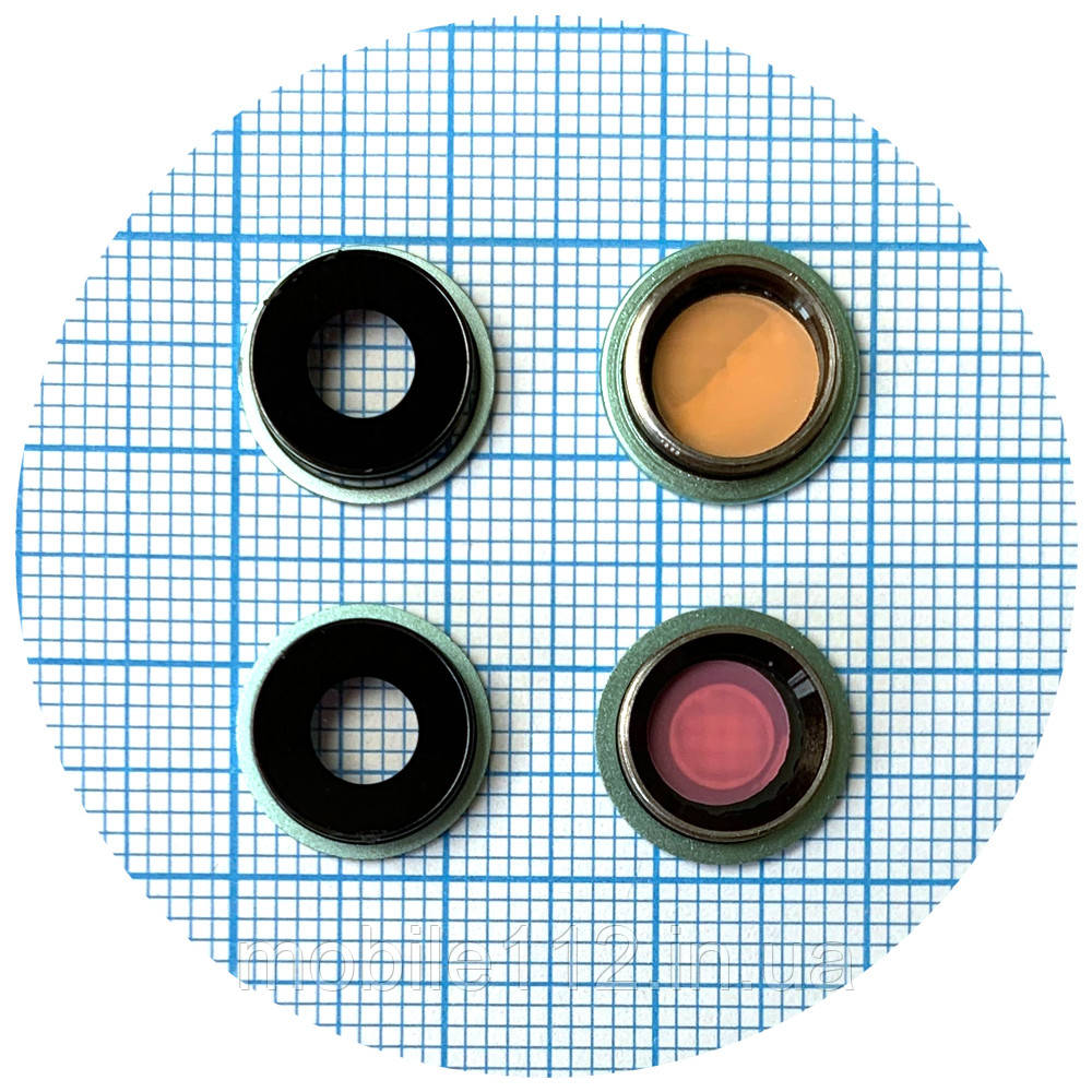 Скло камери Apple iPhone 11 (із зеленим кільцем - 2 шт), фото 1