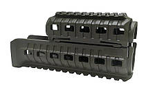 Цівка DLG Tactical для АК-47/74 з 2-ма планками Picatinny + слоти M-LOK (полімер) олива